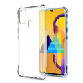 For Samsung Galaxy M21 / Samsung galaxy M30s Edge-Reinforced Shockproof Cushion Back Clear Hybrid Transparent Sof Silicon Cover Casing.