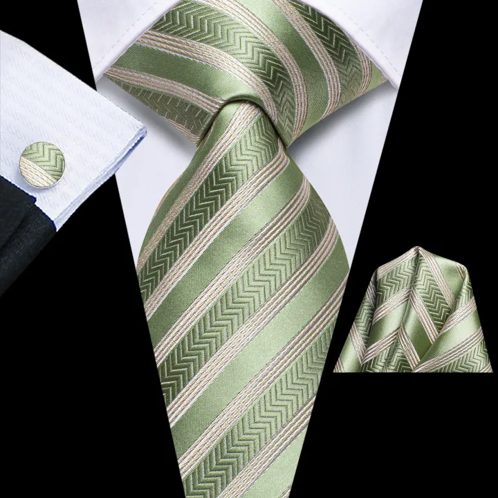 2023%20New%20Sage%20Green%20Solid%20Plaid%20Hi-Tie%20Designer%20Gift%20Tie%20for%20Men%20Fashion%20Brand%20Wedding%20Party%20Necktie%20Handky%20Cufflinks%20Wholesale%20-%20Image%207