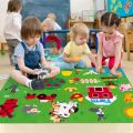 Felt Story Board Set Montessori Storytelling Flannel Busy Board Interactive Play Kit Wall Hanging Puzzle Toys for Kids Boys Girl.