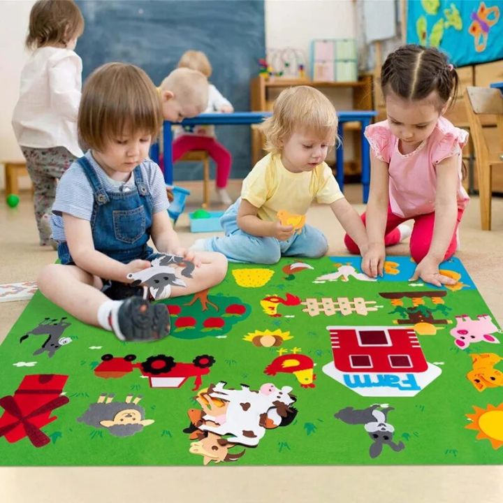 Felt%20Story%20Board%20Set%20Montessori%20Storytelling%20Flannel%20Busy%20Board%20Interactive%20Play%20Kit%20Wall%20Hanging%20Puzzle%20Toys%20for%20Kids%20Boys%20Girl%20-%20Image%202