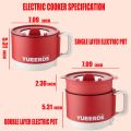 Multifunctional Mini Electric Cooker 1.5L Folding Handle Multi Cooker Multi Rice Cooker Portable Electric Hot Pot Non-stick Liner. 