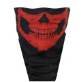 Cotton Ghost Face Handkerchief For Men or Women - Red.