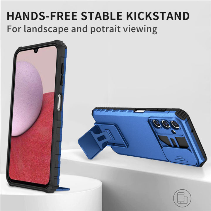 For%20Samsung%20Galaxy%20A14%204G%205G%20Phone%20Case%20Hard%20Sliding%20Lens%20Protect%20Kickstand%20Back%20Cover%20-%20Image%203