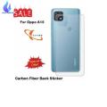 Oppo a15 Carbon Fiber Textured Back Screen Sticker. 