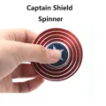Captain America Shield Hand Spinner Iron Man Fidget Alloy Puzzle Toys. 