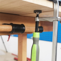 1 PCS Guide Rail Woodworking Fixture 200mm with Screw Operating Arm, Suitable for Woodworking Rail Saw Guide Rail.