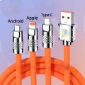 Type C Data Cable 180 Degree Swivel for Apple and Table Type-c Huawei Super Fast Charging Cell Phone Data Extension Silicone.