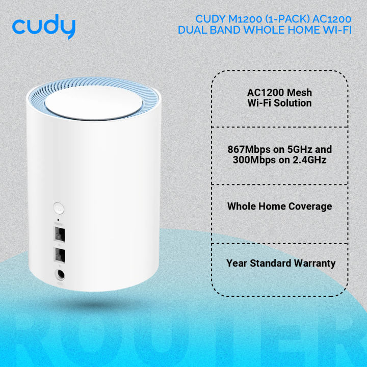 Cudy%20M1200%20(1-pack)%20AC1200%20Dual%20Band%20Whole%20Home%20Wi-Fi%20Mesh%20System%20-%20867Mbps%20on%205GHz%20and%20300Mbps%20on%202.4GHz%20-%202%20Internal%20Antennas%20-%20White%20-%20Image%203