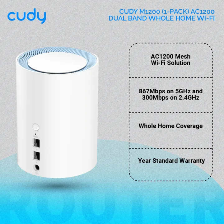 Cudy%20M1200%20(1-pack)%20AC1200%20Dual%20Band%20Whole%20Home%20Wi-Fi%20Mesh%20System%20-%20867Mbps%20on%205GHz%20and%20300Mbps%20on%202.4GHz%20-%202%20Internal%20Antennas%20-%20White%20-%20Image%203