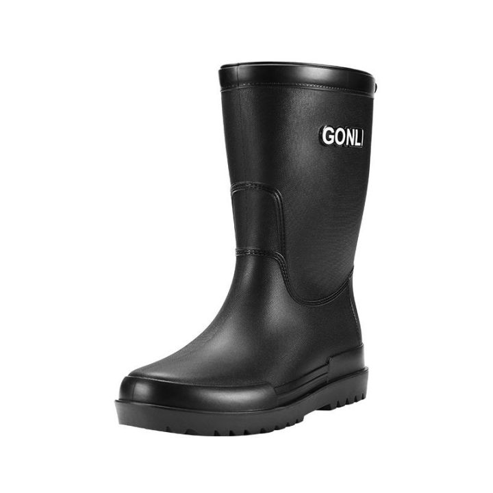 Middle%20Tube%20Non-Slip%20Waterproof%20Short%20Tube%20Rain%20Boots%20Men's%20British%20Kitchen%20Thick%20Bottom%20Rain%20Shoes%20Construction%20Site%20Rubber%20Shoes%20Shoe%20Cover%20Thermal%20Rain%20Boots%20Men%20-%20Image%206