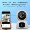 4MP Dual Lens PTZ Wifi Camera Dual Screen Baby Monitor Auto Tracking Ai Human Detection Home Secuiryt CCTV Video Surveillance.