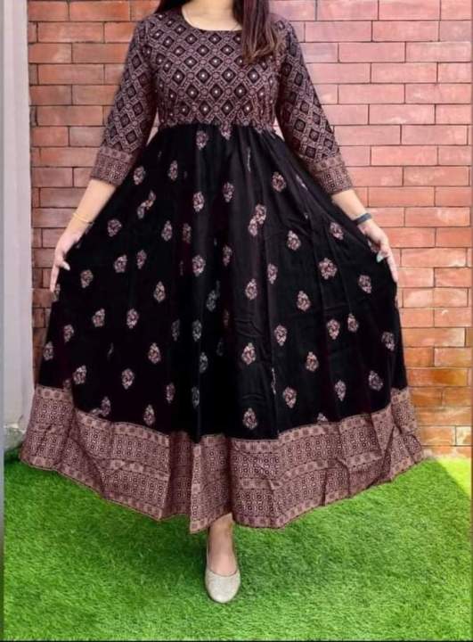 Gown%20Designed%201%20Piece%20Long%20Kurti,%20China%20Linen%20Fabric%20Fashionable%20Stitched%20Long%20Kurti%20For%20Stylish%20Women/Girls%20-%20Image%202