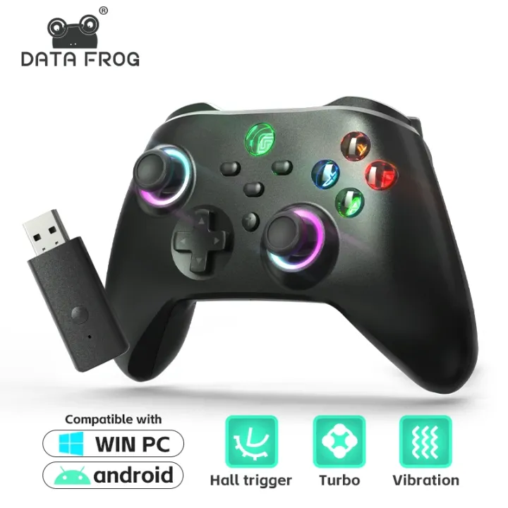 DATA FROG Wireless Controller With Programmable Turbo Function For Nintendo Switch OLED/LITE/PC/Android Console Pro Gamepad