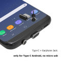 Type-C USB and 3.5mm Earphone Jack Anti-Dust Plug Set for Smartphones. 