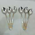 AYD 6 pcs stainless steel Tea spoon golden color design 15cm long Tea spoon.
