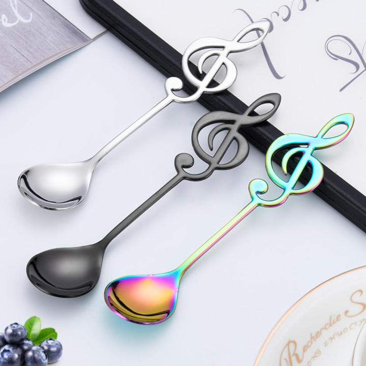 Teaspoon%20Coffee%20Creative%20Cream%20Stirring%20Dessert%20Note%20Stainless%20Steel%20-%20Image%205
