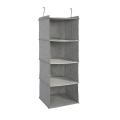 Hanging Closet Organizers 4-Shelf Fabric Closet Hanging Type Multi-Layer Storage Box.