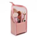 Travel Makeup Brush Bag Portable Cosmetic Brush Holder Organizer Waterproof Stand-Up Makeup Brush Pouch Zipper Toiletry Bag.