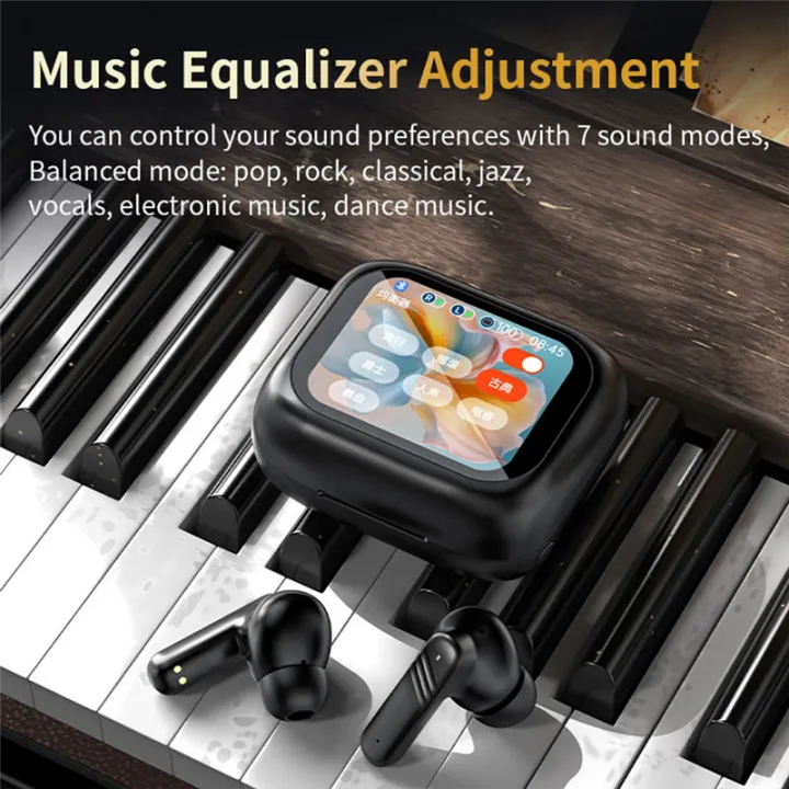 Bluetooth%20V5.4%20Earphone%20Noise%20Cancellation%20Color%20Screen%20Touch,%20White%20-%20Image%202