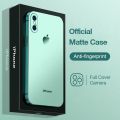 Sanptoch Plating Matte Phone Case For iPhone X Xs Max Straight Edge Square Slim Soft TPU Shockproof Cover For iPhone XR Full Camera Protector Casing.