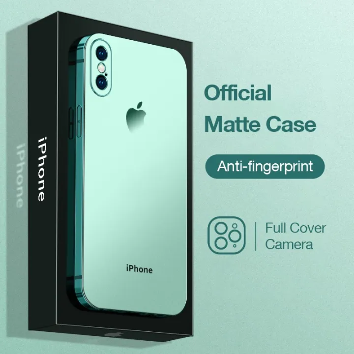 Sanptoch%20Plating%20Matte%20Phone%20Case%20For%20iPhone%20X%20Xs%20Max%20Straight%20Edge%20Square%20Slim%20Soft%20TPU%20Shockproof%20Cover%20For%20iPhone%20XR%20Full%20Camera%20Protector%20Casing%20-%20Image%203