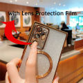 For Samsung Galaxy S24 S23 S22 S21 S20 Plus Note 20 Ultra S20FE S21FE S23FE Glitter Magnetic Case Magsafe Soft Bling Lady Cover PCardiaCP.