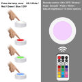 FLORAA® RGB 13 Colors LED Cabinet Light Dimmable Touch Sensor LED Round Party Night Lamp. 