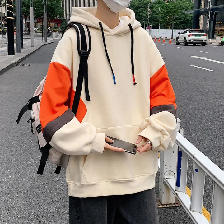 Autumn%20New%20Men's%20and%20Women's%20Patchwork%20Hoodie%20Couple%20Casual%20Loose%20Korean%20Style%20Junior%20High%20School%20Student%20Idle%20Style%20Top%20-%20Image%206