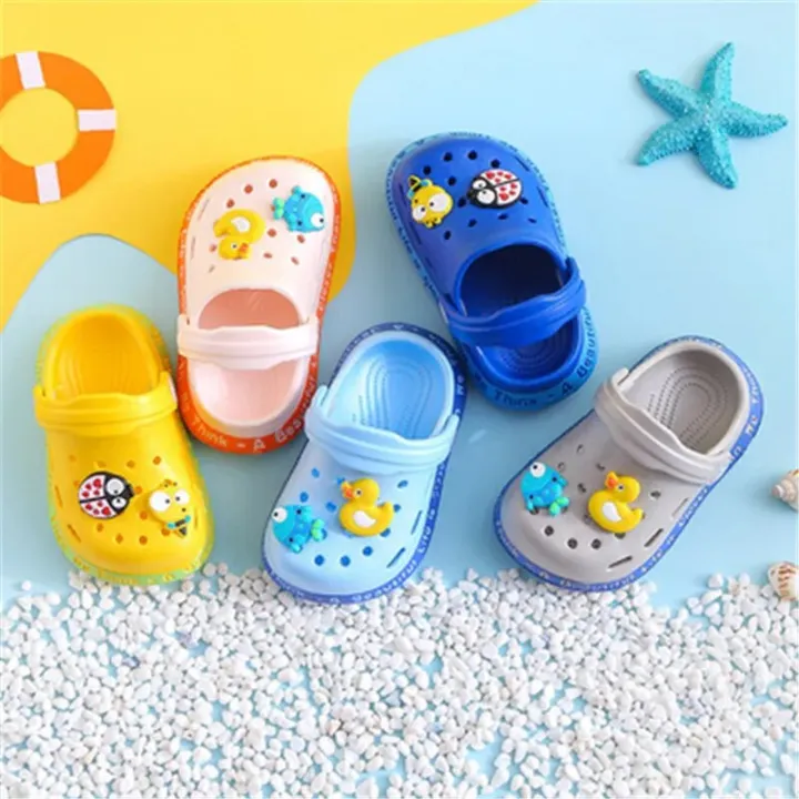 Children%20New%20Cute%20Cartoons%20Kids%20Mules%20Clogs%20Summer%20Croc%20Garden%20Beach%20Slippers%20Sandals%20Cave%20Hole%20Baby%20Shoes%20For%20Boys%20Girls%20-%20Image%203