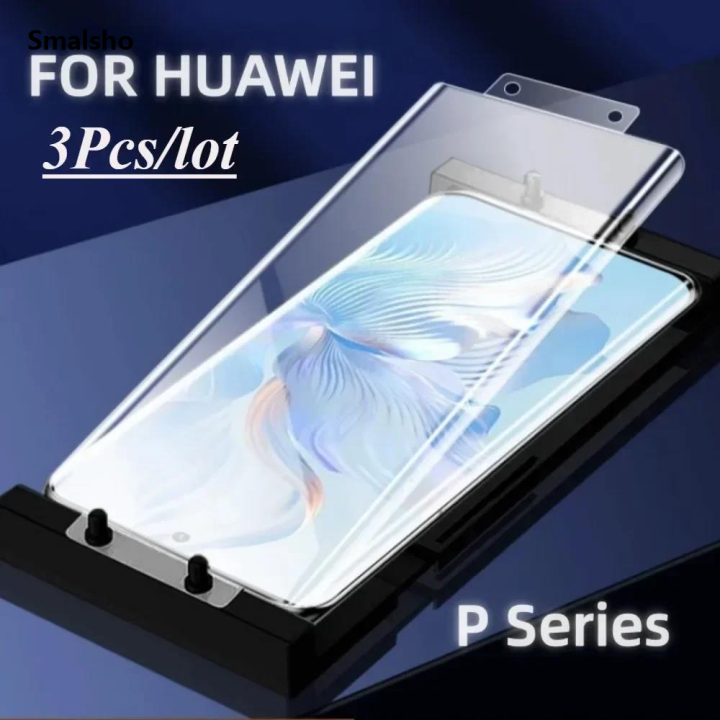3%20Pcs%20For%20HUAWEI%20Pura%2070%20Ultra%20P30%20P40%20Pro+P50%20P60%20P70%20Pro%20Glass%20Screen%20Protector%20Explosion-proof%20Protective%20with%20Install%20Kit%20-%20Image%202