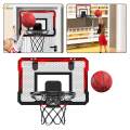 Basketball Hoop, Door Room Basketball Hoop Accessories Sports Game with Pump Basketball Toys, over The Door Mini Hoop for Indoor, Boys Girls.