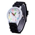 Fashion children kids Arabic numerals pencil analog display quartz wrist watch. 