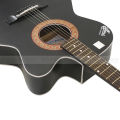 Best Beginner Choice Premium Acoustic Guitar + Picks - Black. 