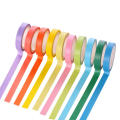 10 Rolls Rainbow Washi Tape DIY Kids Stickers Masking Paper Set Solid Colored Painters Tape Students School Stationery Supplies.