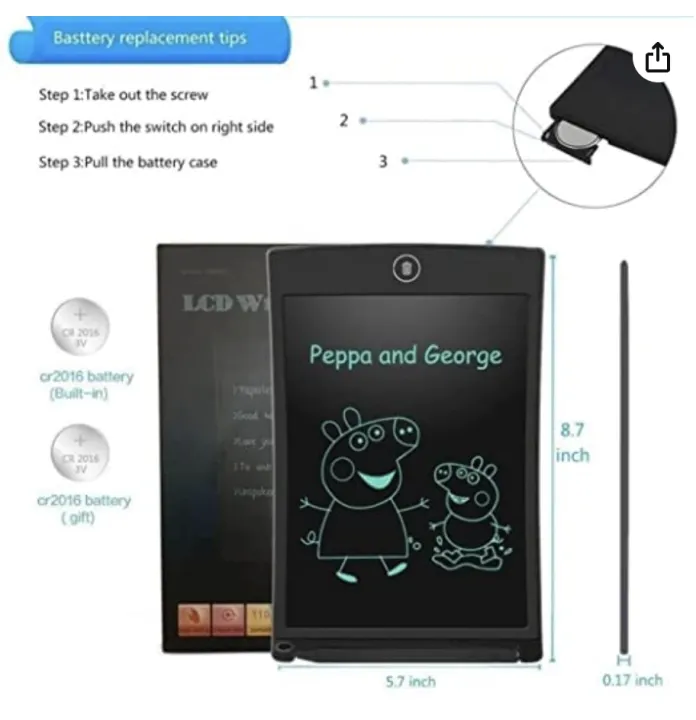 8.5"%20LCD%20Writing%20Tablet%20Drawing%20Pad,%20Erasable%20E-writer,%20Office%20Writing%20Board,%20Digital%20Drawing%20Pad,%20Doodle%20Board%20-%20Image%206