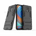 For Xiaomi Redmi Note 9 Pro / note 9 pro max Luxury Iron Man Stand Cover Hard Armor and Soft Silicone TPU Frame Phone Case.
