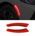 2Pcs Car Wheel Eyebrow Universal Anti Scratch Reflective Warning Glossy Car Protector Wheel Stickers. 