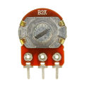 2Pcs- 2K Ohm Panel Mount  1/2 Watt Single Gang Linear Taper Rotary Potentiometer Breadboard Friendly 2K Ohm Adjustable Variable Resistor Pot. 