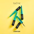 Technic Waterproof Liquid Eyeliner - Black | Smudge-Proof & Long-Lasting. 