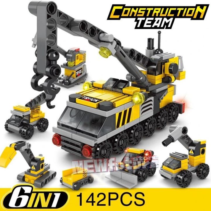 6in1%20NEW%20Excavating%20Machinery%20Engineering%20Vehicle%20Crane%20Car%20Truck%20Material%20Handler%20Model%20Building%20Blocks%20Sets%20Bricks%20Toy%20City%20-%20Image%205