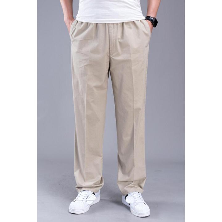 summer autumn Men cargo pants zipper ckets cotton large size 6XL 7XL 8XL high street pants straight fat pants loose gray pants