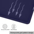 Flip Cover for Samsung Galaxy Tab A9 Plus 11 inch case, Soft Flexible Flip Case Cover with S Pen Holder for Samsung Galaxy Tab A9+ 11 inch with Auto Sleep Wake - Trifold Black / Blue.