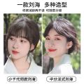 Small Thousand Generation Bangs Wig Female Online Influencer French Air Bangs Wig Set Hair Natural Forehead Cartoon Fake Bangs.