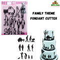 Family Theme Fondant Cutter Set -1 set. 