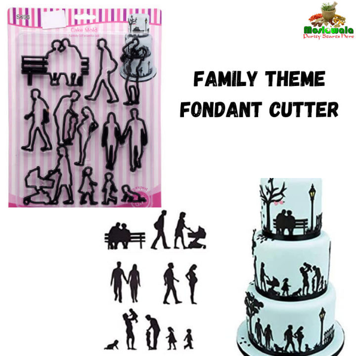 Family Theme Fondant Cutter Set -1 set