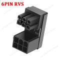 Atx 8pin Female 180 Degrees Connector 6pin 8pin Adapter 8 Pin Video Gpu Power Connector Pc Computer Chassis Accessories.