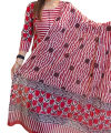 Unstitched Skin Print Cotton Three Piece For Woman.