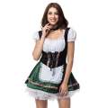 2022 Women's Oktoberfest Maid Cosplay Costume German Traditional Festival Strapless Splicing Dress Girl Costume.