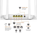 Tenda AC5 AC1200 Dual-Band WiFi Router High Speed Wireless Router for Home & Office. 