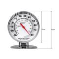 4X Stainless Refrigerator Thermometer Freezer Temperature Gauge Mini Thermometer Grill for Home Kitchen Food.